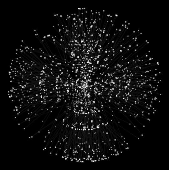 The light in its full multiplicity: the whole tree of paths held open at once, every shell present, a field of radiance from one source.