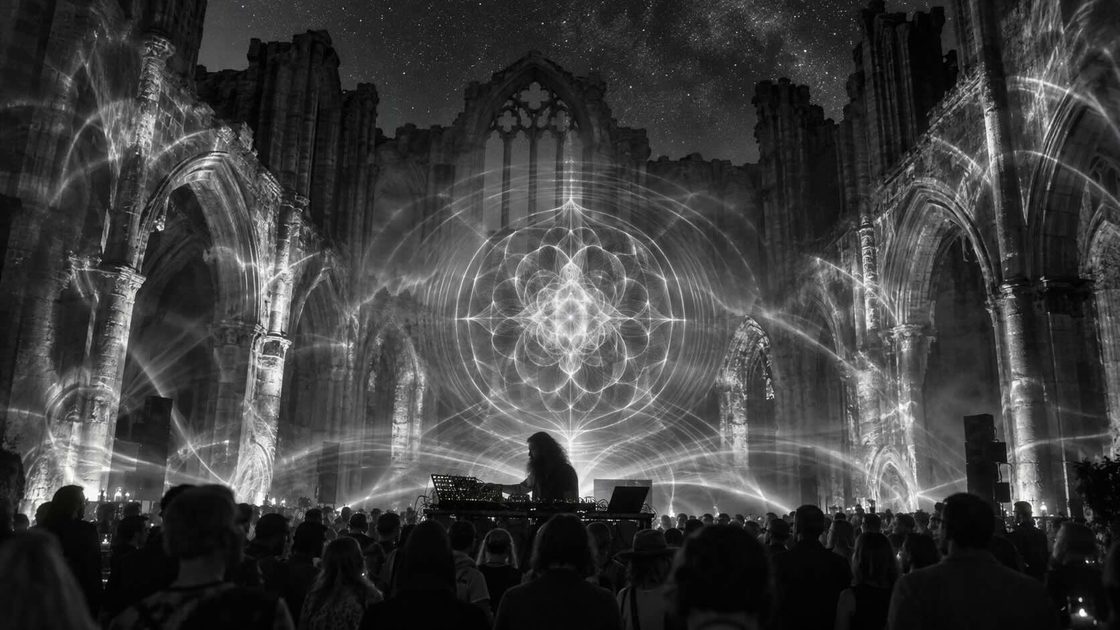 Architectural Night Performance — concept visualisation.